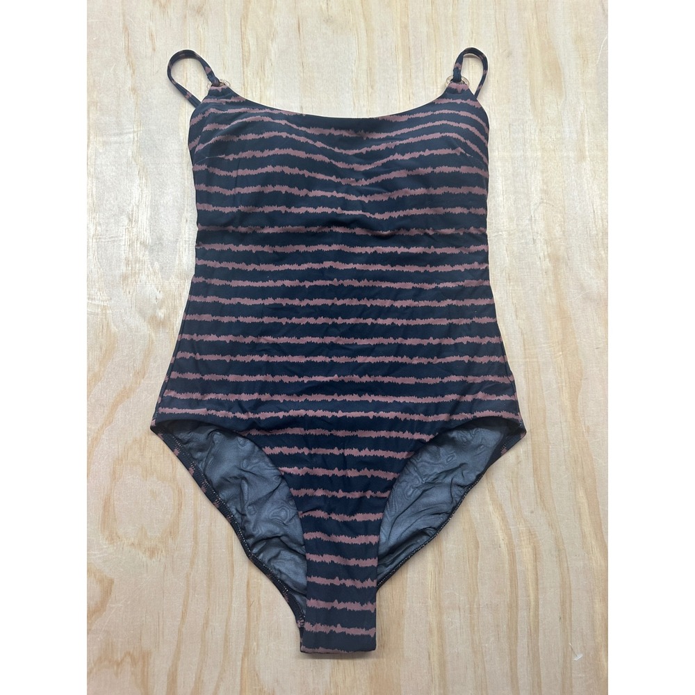 Sea Level Australia Riptide Scoop Neck One Piece Swimsuit Black Brown SL1017RP 4